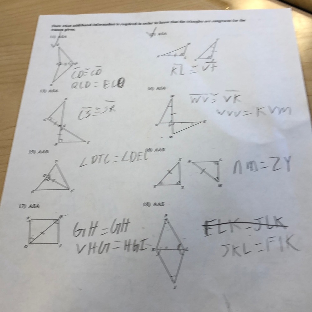 Done math homework